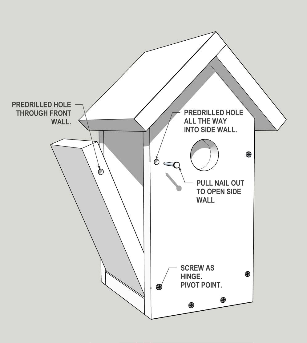 Three Designed Birdhouse Plans For Eastern Bluebirds Oklahoma State University
