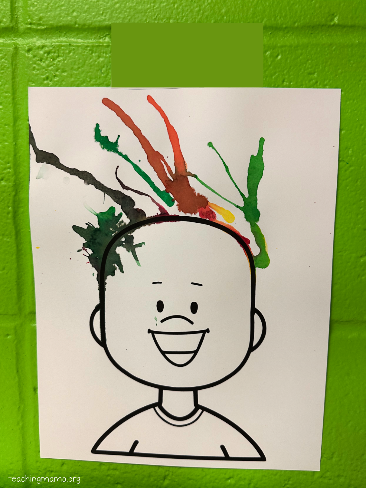 Windy Hair Preschool Craft Teaching Mama