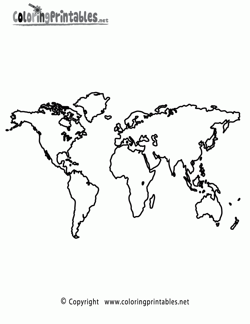 World Map Coloring Page A Free Travel Coloring Printable World Map Coloring Page A Free Travel Coloring Printable