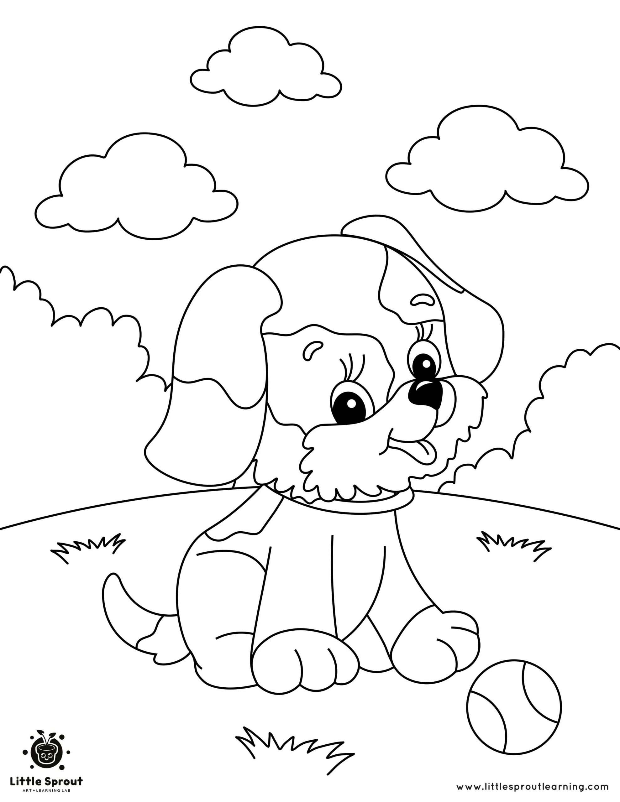10 Best Puppy Coloring Pages