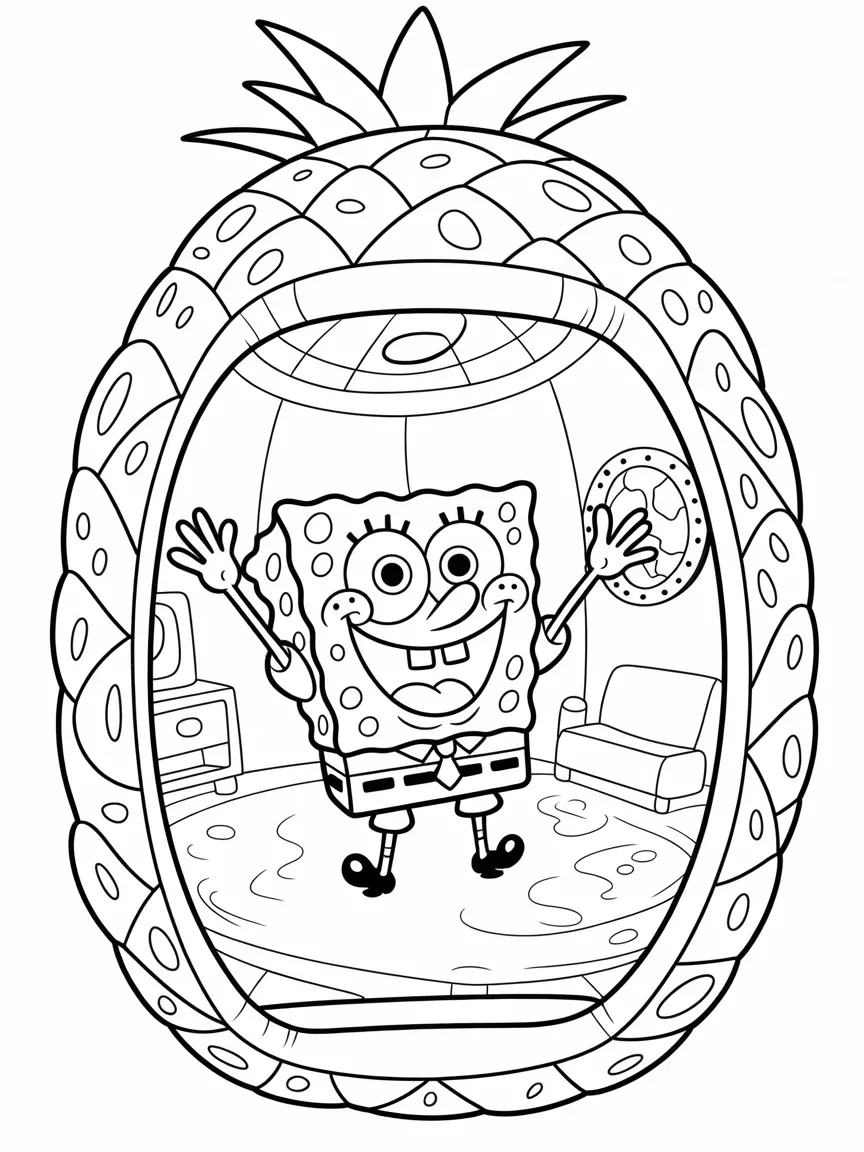 11 Free Printable Spongebob Coloring Pages For Kids