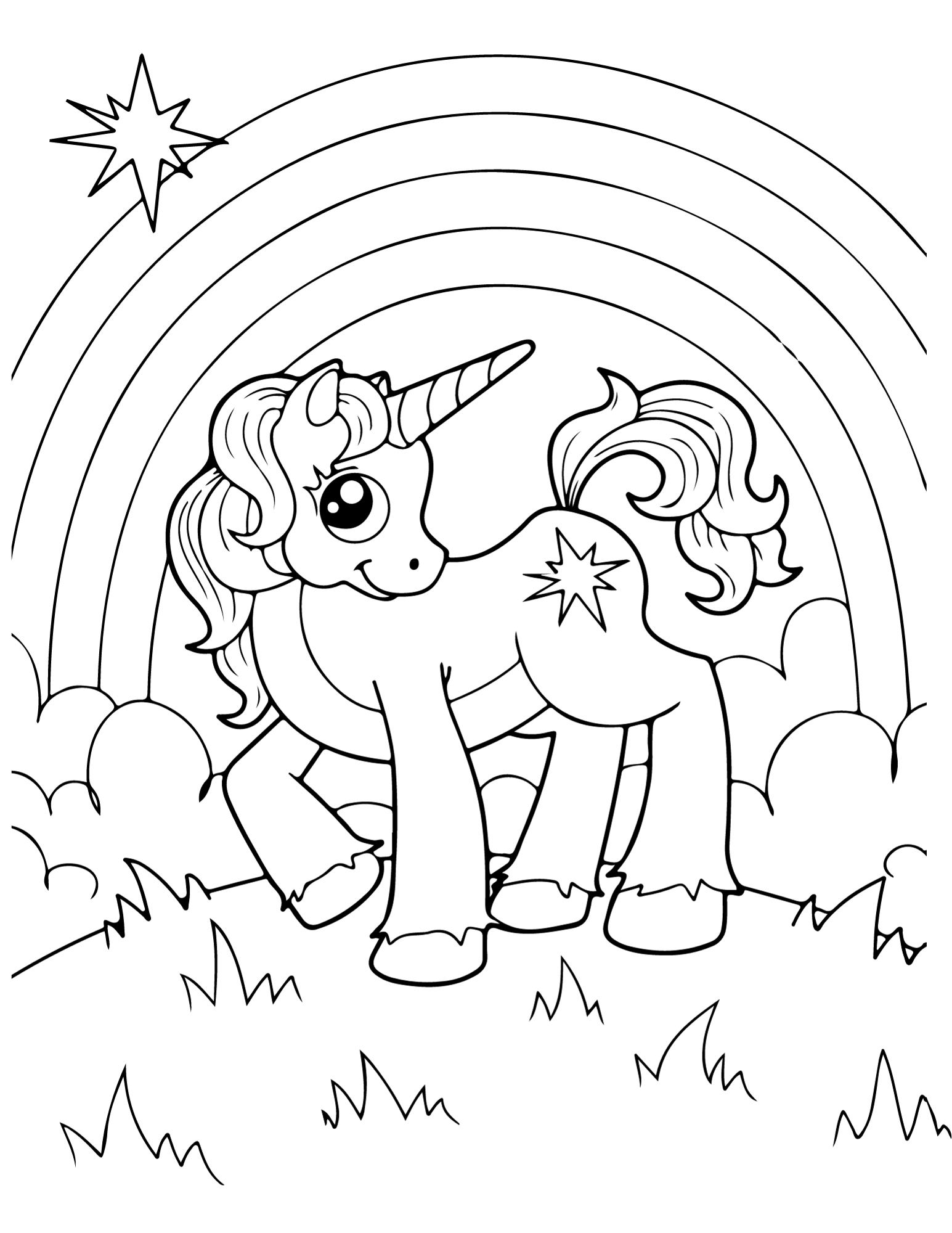 15 Free Printable Unicorn Coloring Pages AllFreePaperCrafts