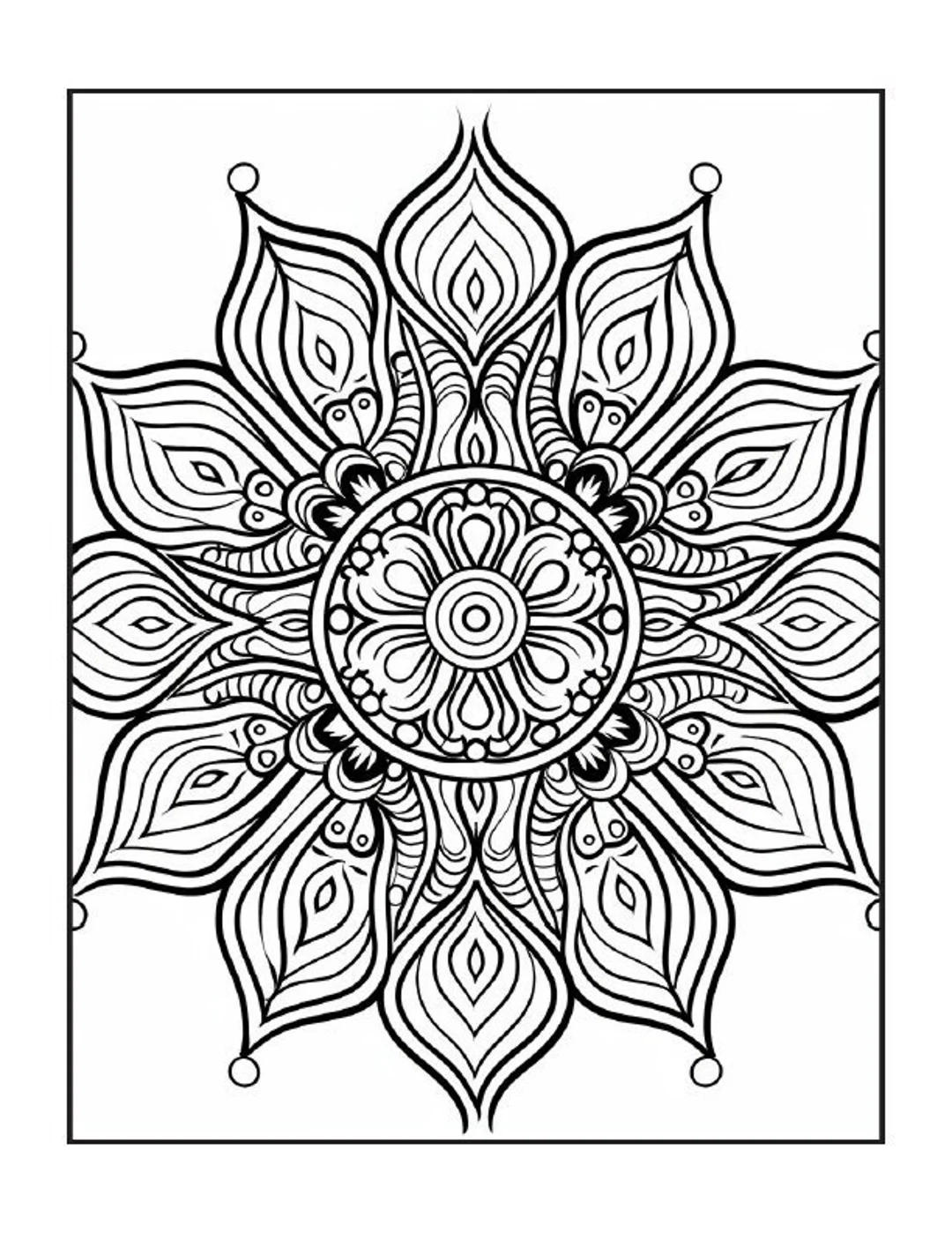 150 Mandala Pattern Coloring Pages Adult And Kid Coloring Pages Printable Digital Instant Download PDF Best Selling Item Popular Item Etsy