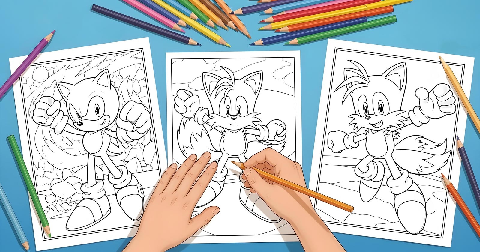 16 Sonic Coloring Pages Free Printable PDFs 