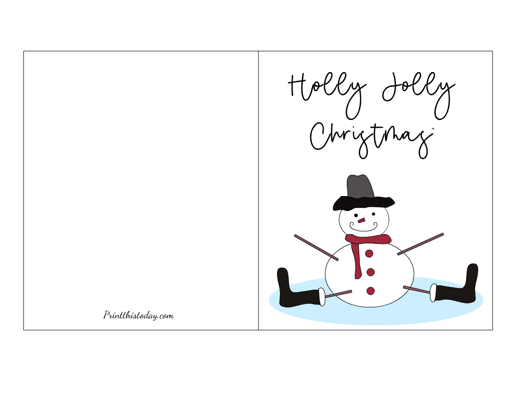 20 Free Printable Christmas Cards For Everyone