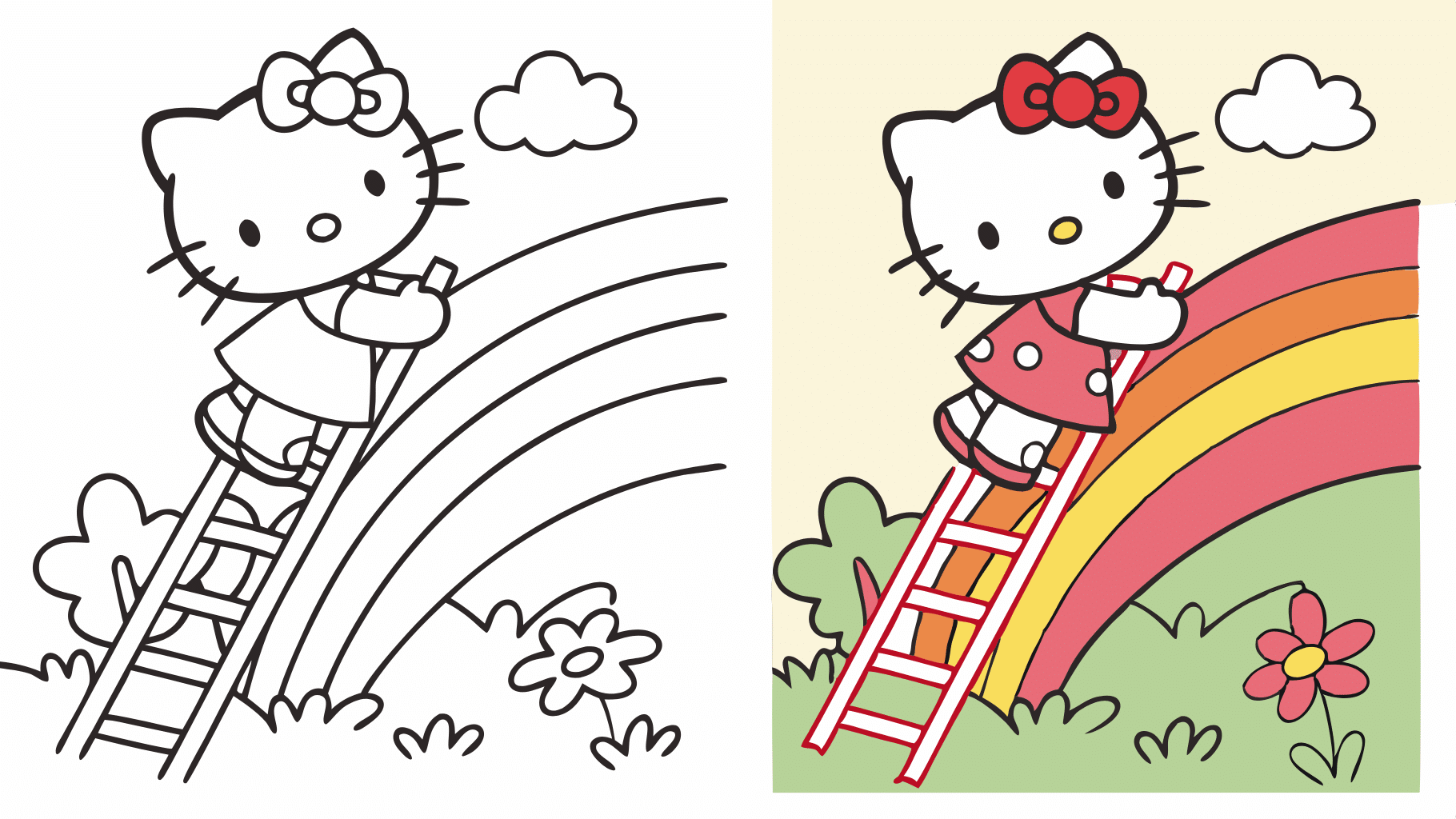 20 Free Printable Hello Kitty Coloring Pages