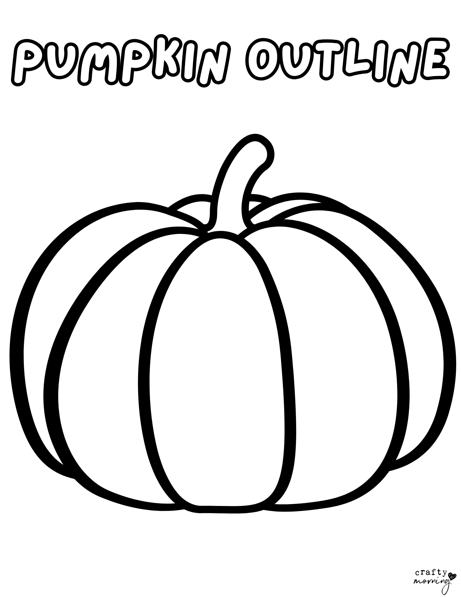 20 Free Pumpkin Outline Printables Crafty Morning
