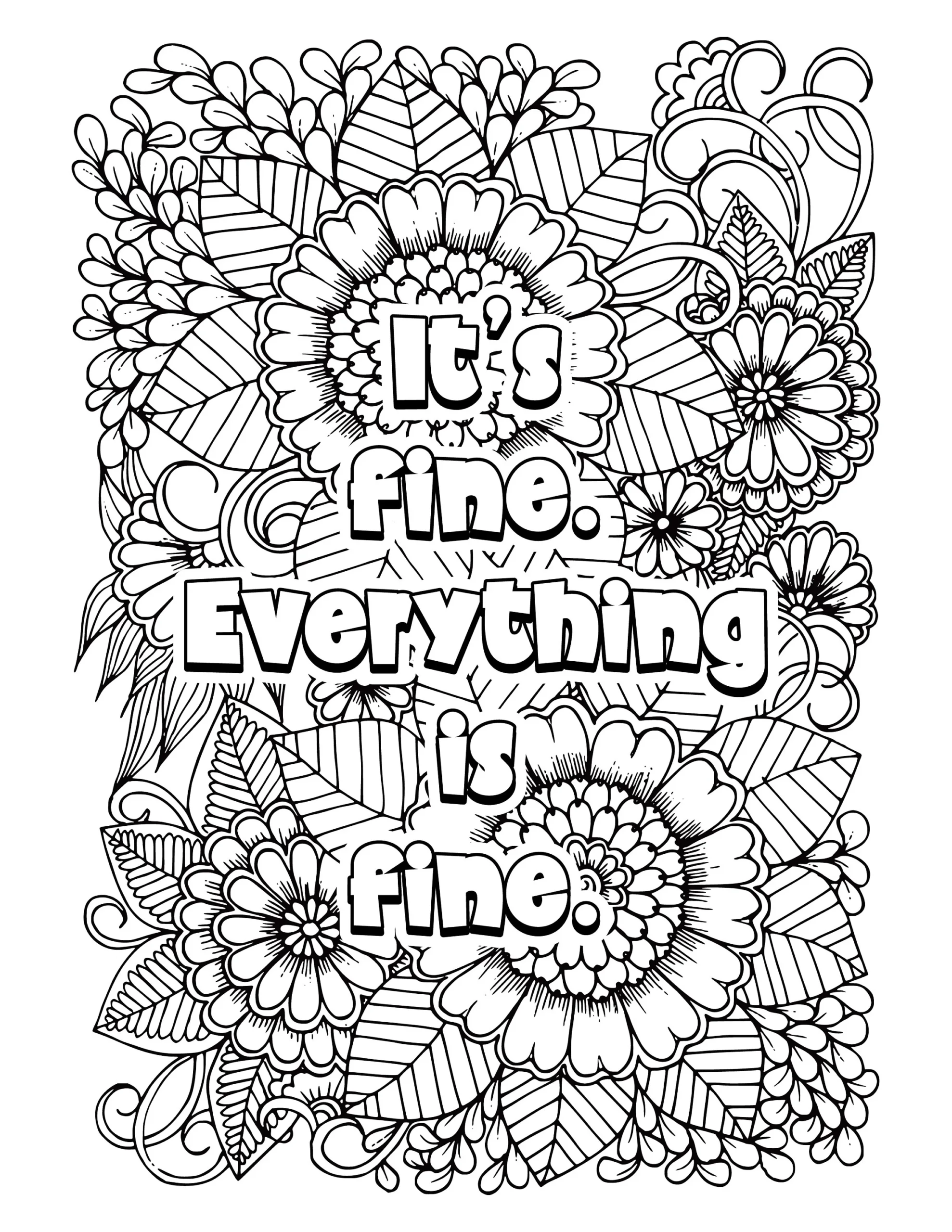 20 Funny Adult Coloring Book Printable Pages Etsy