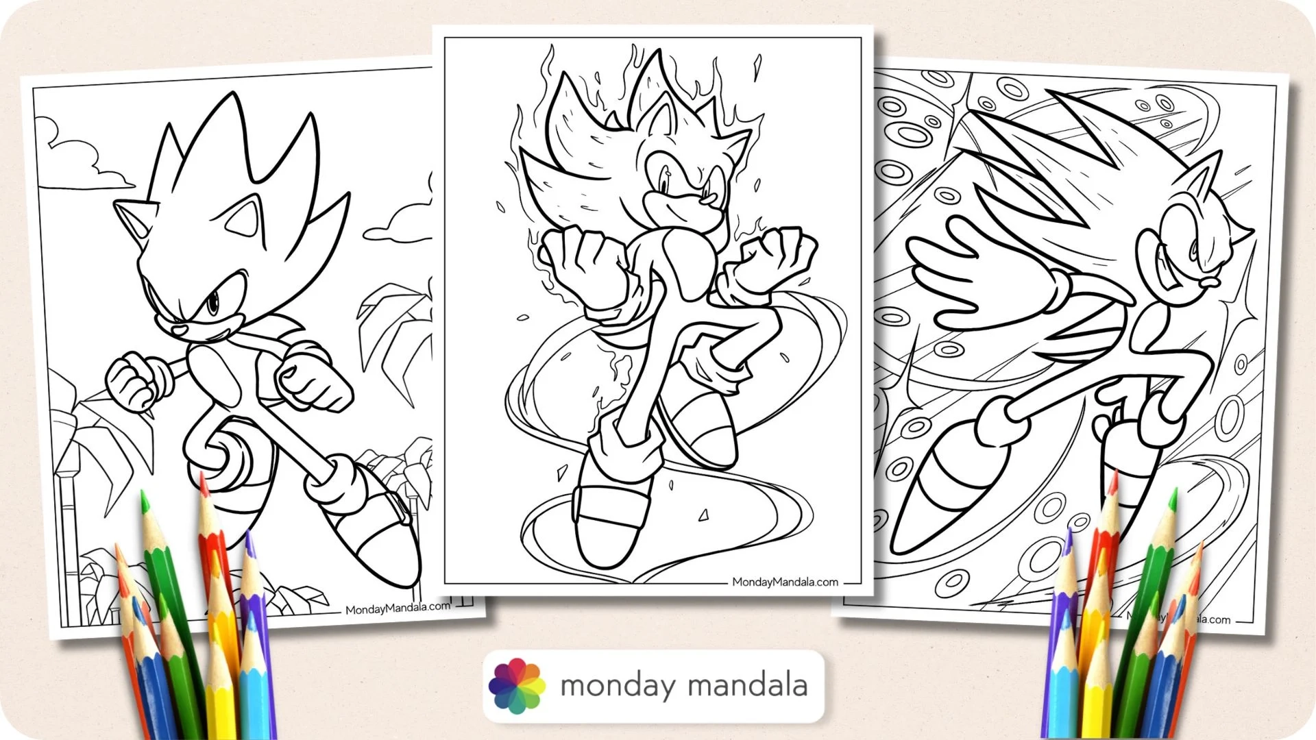 20 Hyper Sonic Coloring Pages Free PDF Printables 