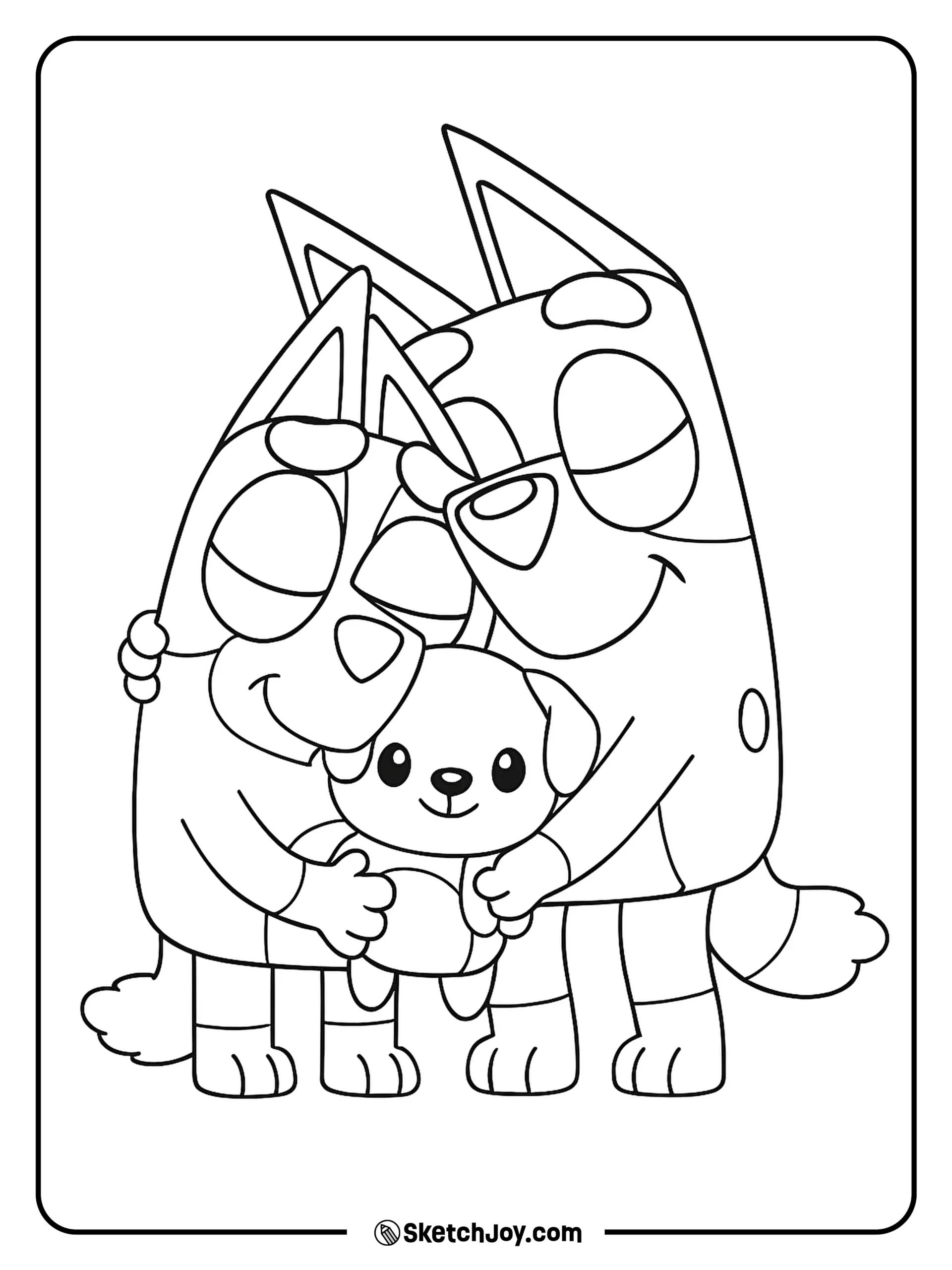 24 Bluey Coloring Pages Free Printable PDFs 