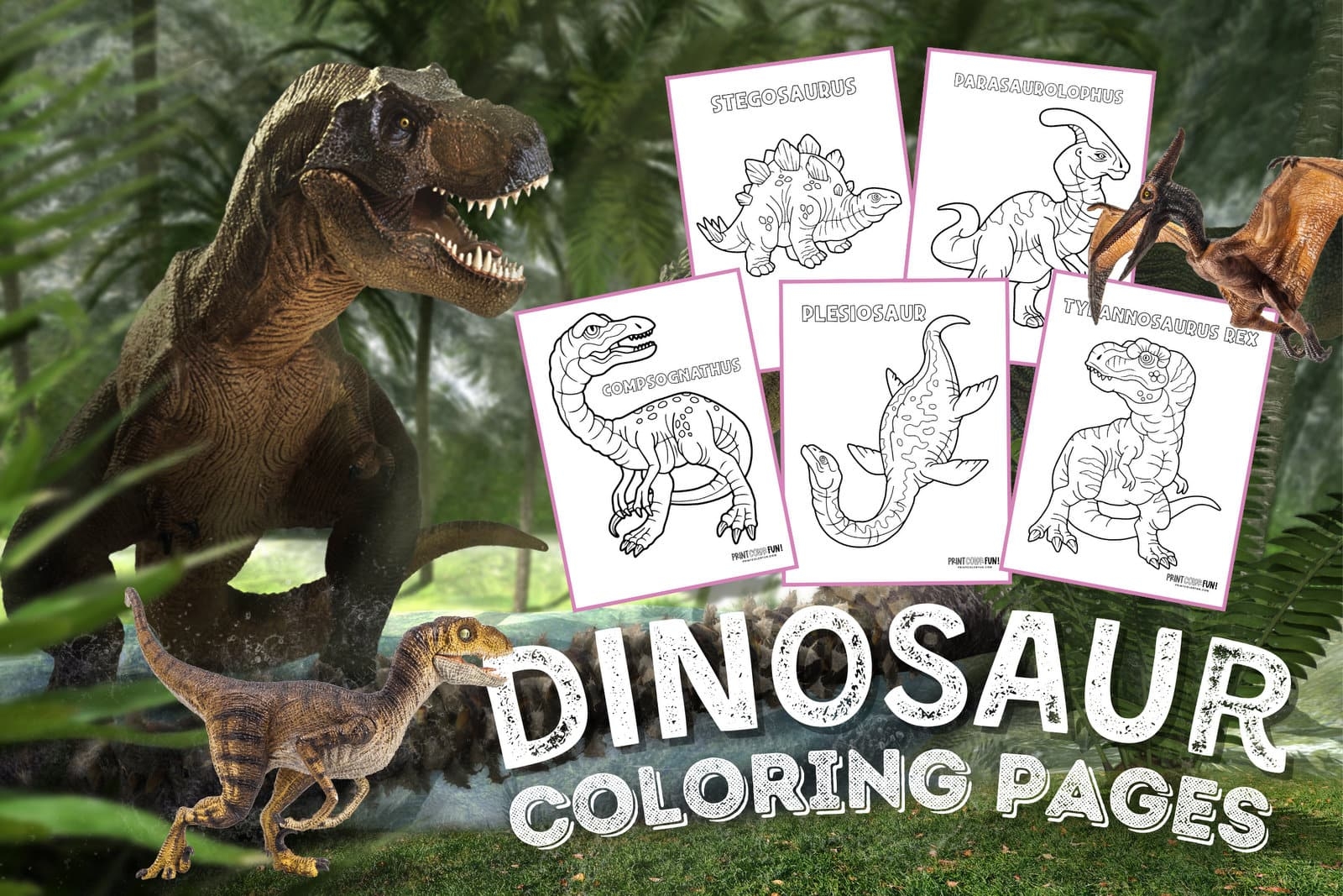 25 Dinosaur Clipart Coloring Pages Offer Some Prehistoric Fun At PrintColorFun