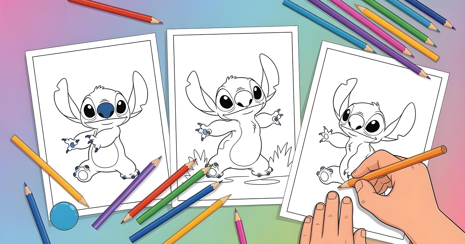 30 Stitch Coloring Pages Free Printable PDFs 