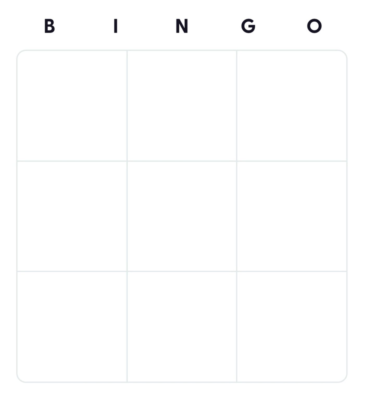 Printable Blank Bingo Cards - Printable We Love Printables