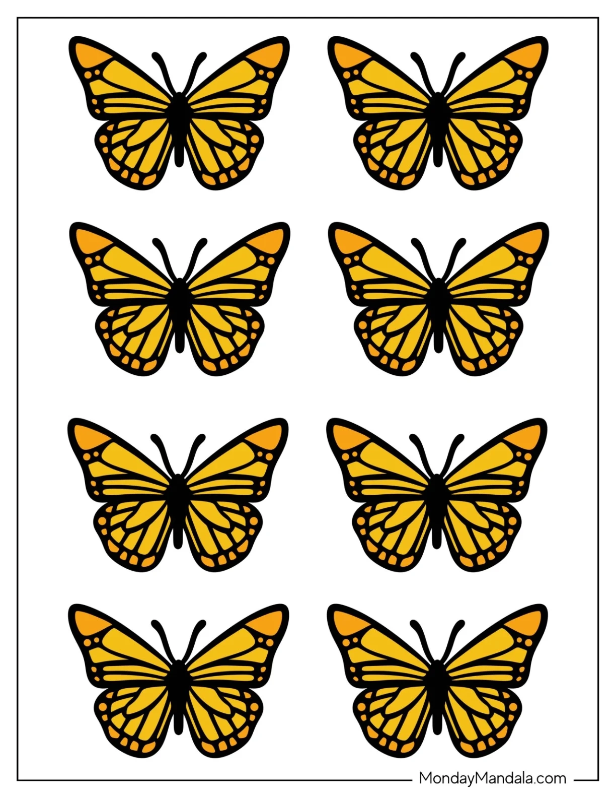 40 Butterfly Templates Free PDF Printables 