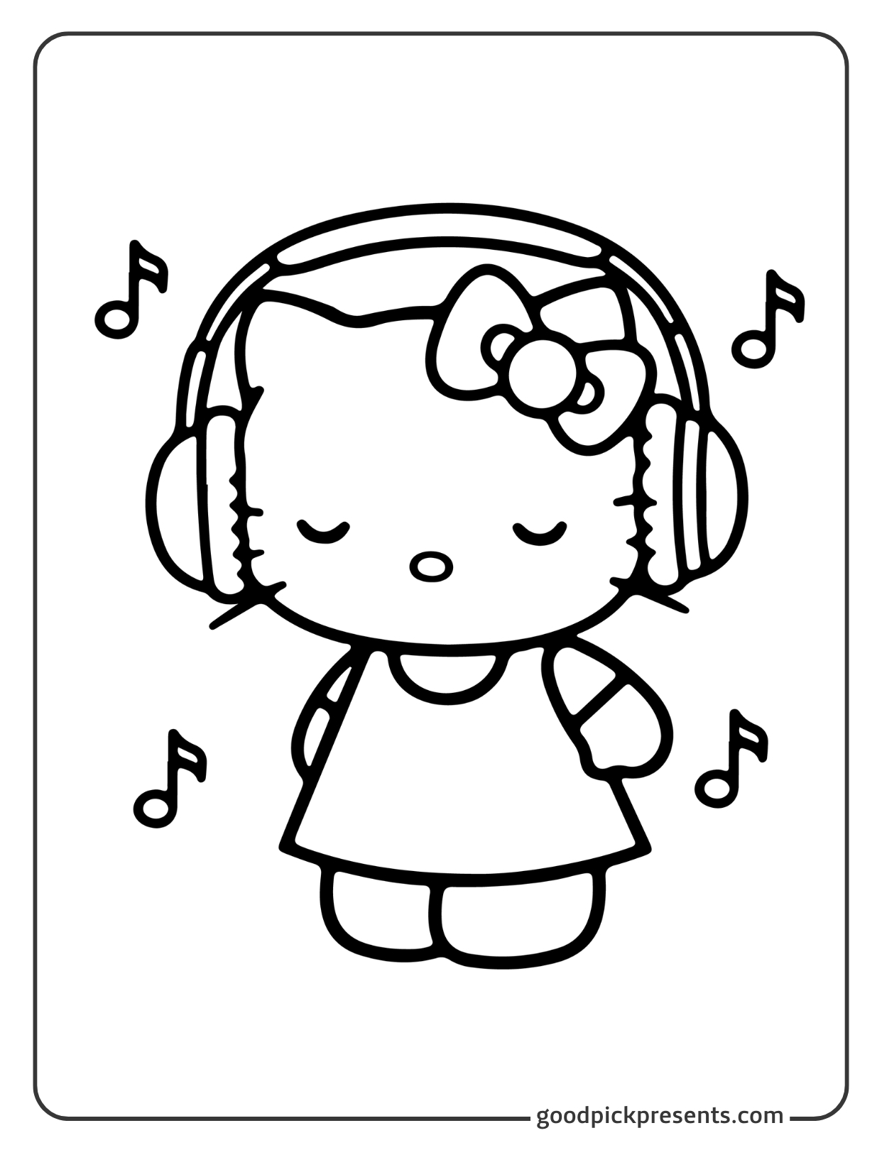 45 Free Hello Kitty Coloring Pages PDF Printables