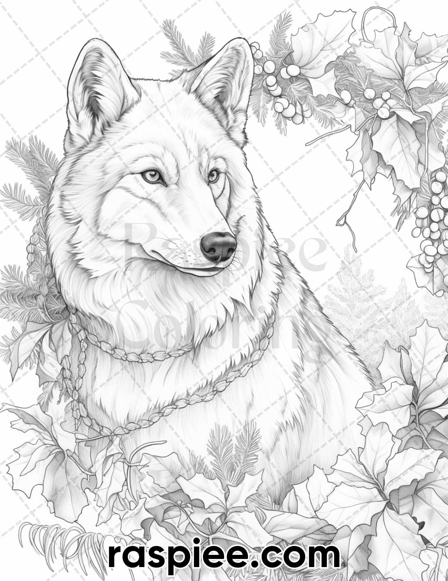 50 Winter Wolf Grayscale Coloring Pages For Adults Printable PDF Inst RASPIEE 50 Winter Wolf Grayscale Coloring Pages For Adults Printable PDF Inst RASPIEE