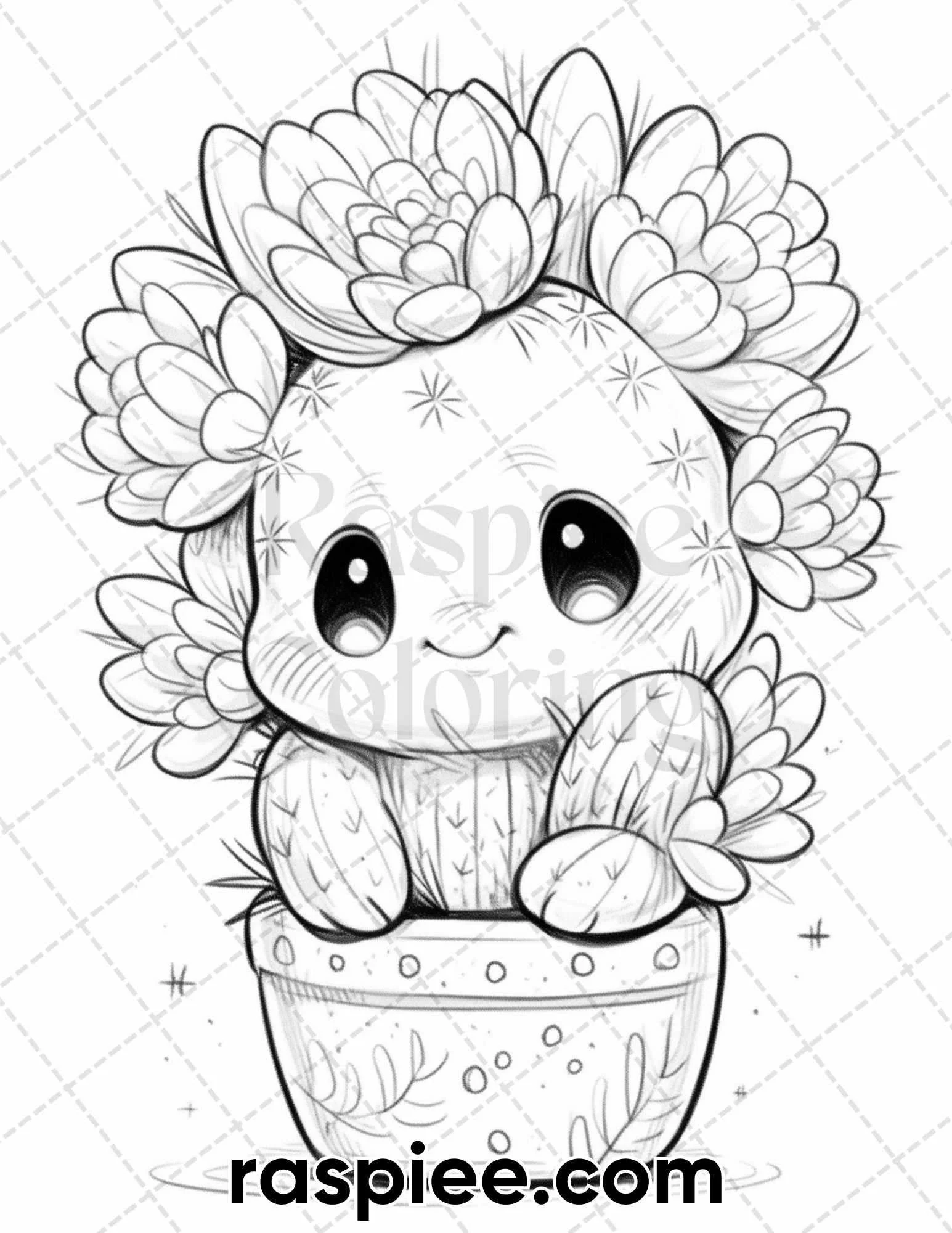 60 Cute Cactus Adventure Grayscale Coloring Pages For Adults Printabl RASPIEE 60 Cute Cactus Adventure Grayscale Coloring Pages For Adults Printabl RASPIEE