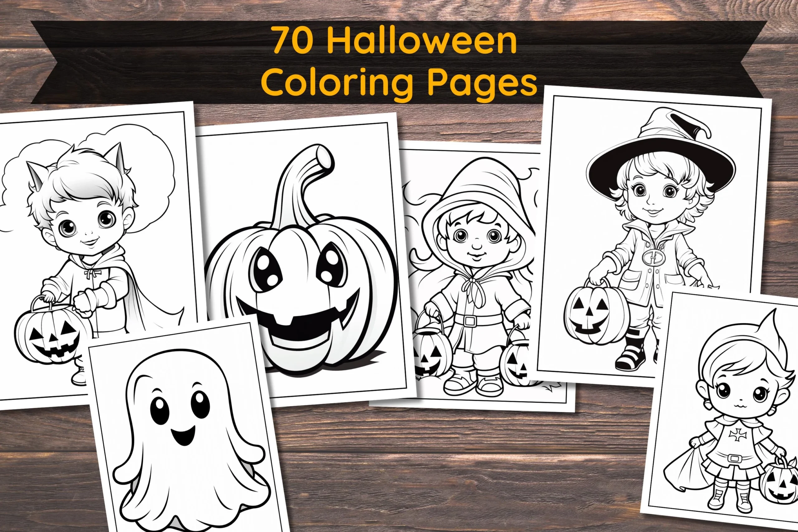 70 Halloween Printable Coloring Pages Kids Halloween Printable Coloring Sheets For Classroom Holiday Printable Coloring Book Etsy