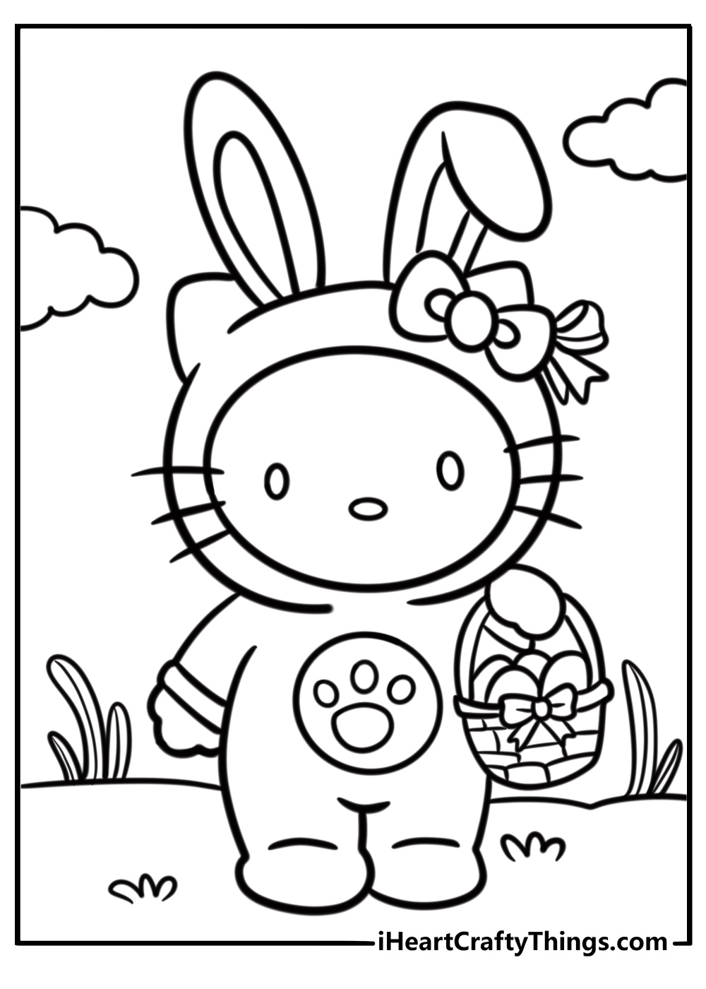 72 Free Hello Kitty Coloring Pages Printable PDF Sheets 