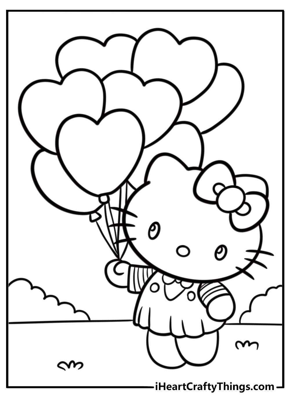 72 Free Hello Kitty Coloring Pages Printable PDF Sheets 