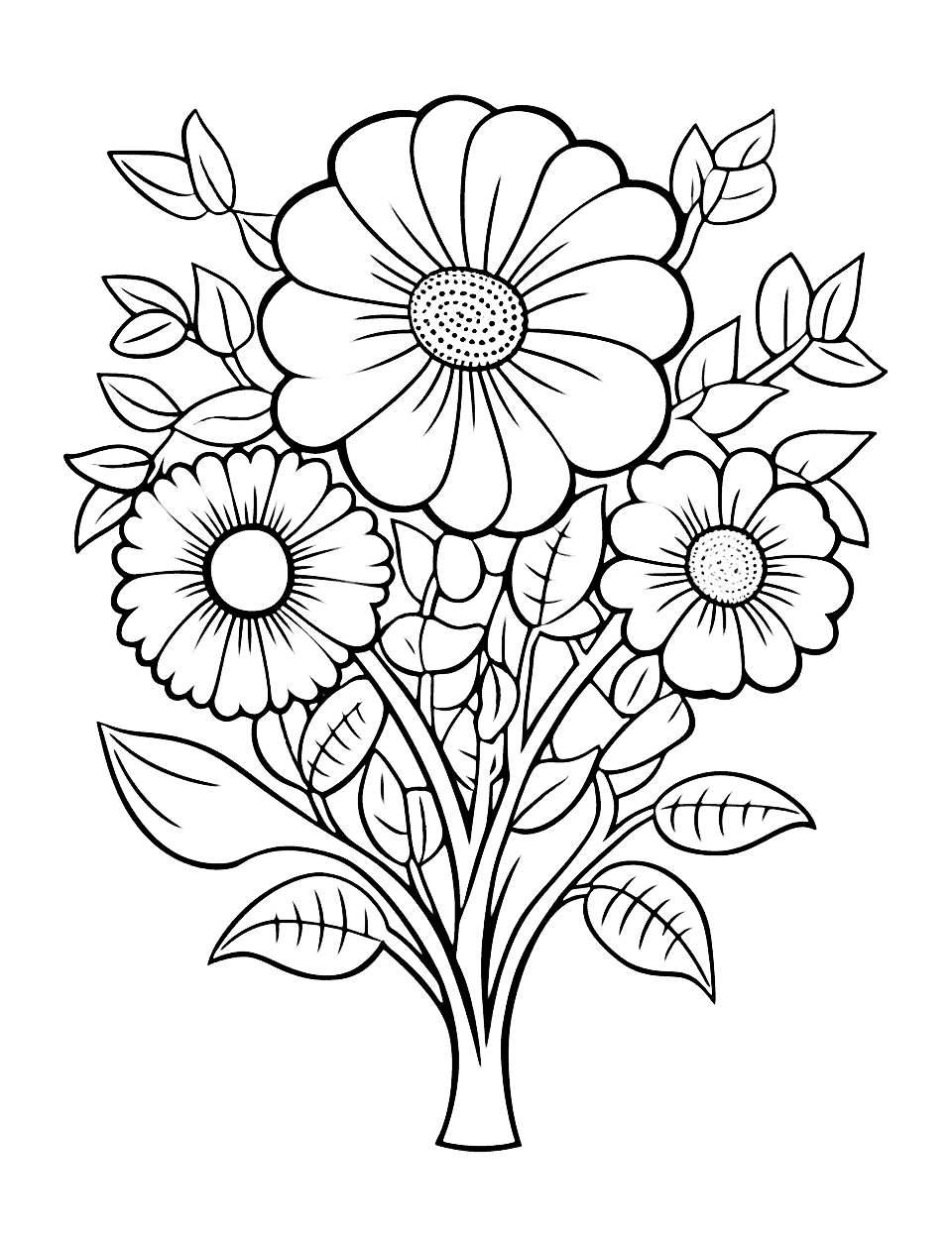 75 Flower Coloring Pages Free Printable Sheets Worksheets Library