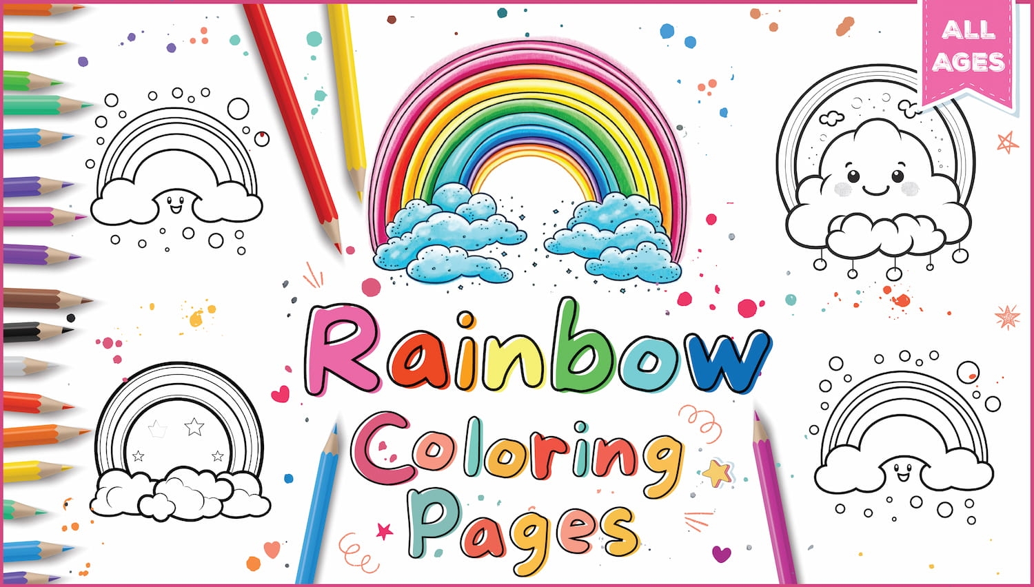 75 Free Rainbow Coloring Pages To Brighten Your Day World Of Printables
