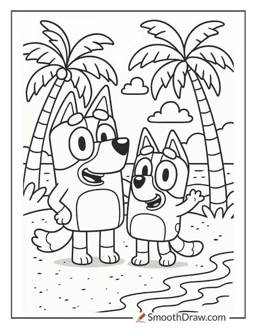 86 Bluey Coloring Pages Free Printables