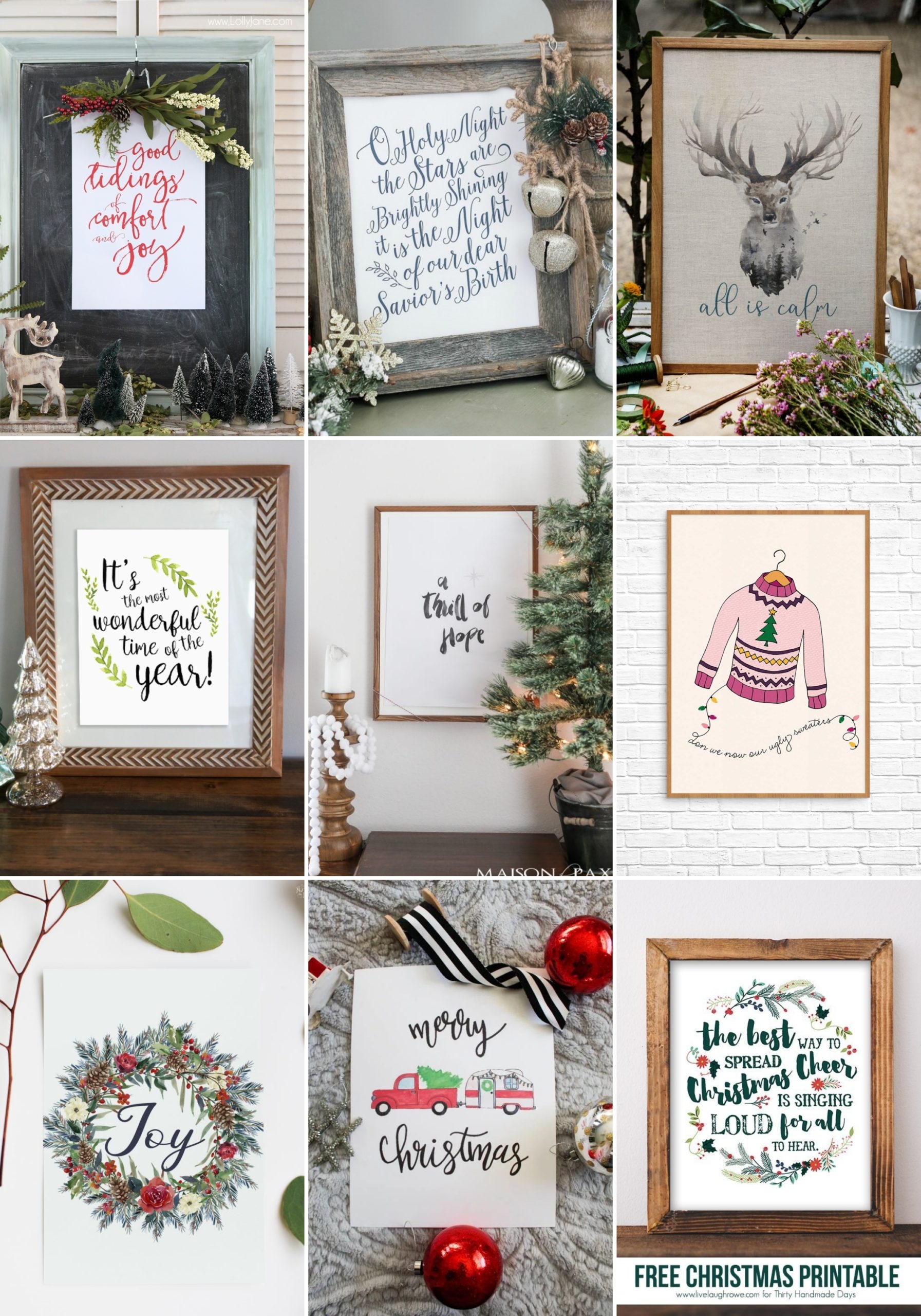 9 Free Christmas Printable To Spruce Up Your Home This Festive Season