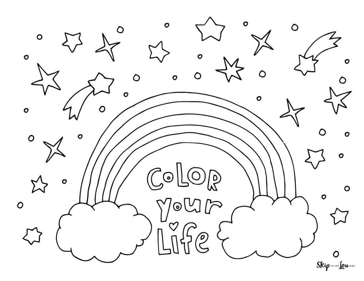 9 Radical Rainbow Coloring Pages Skip To My Lou