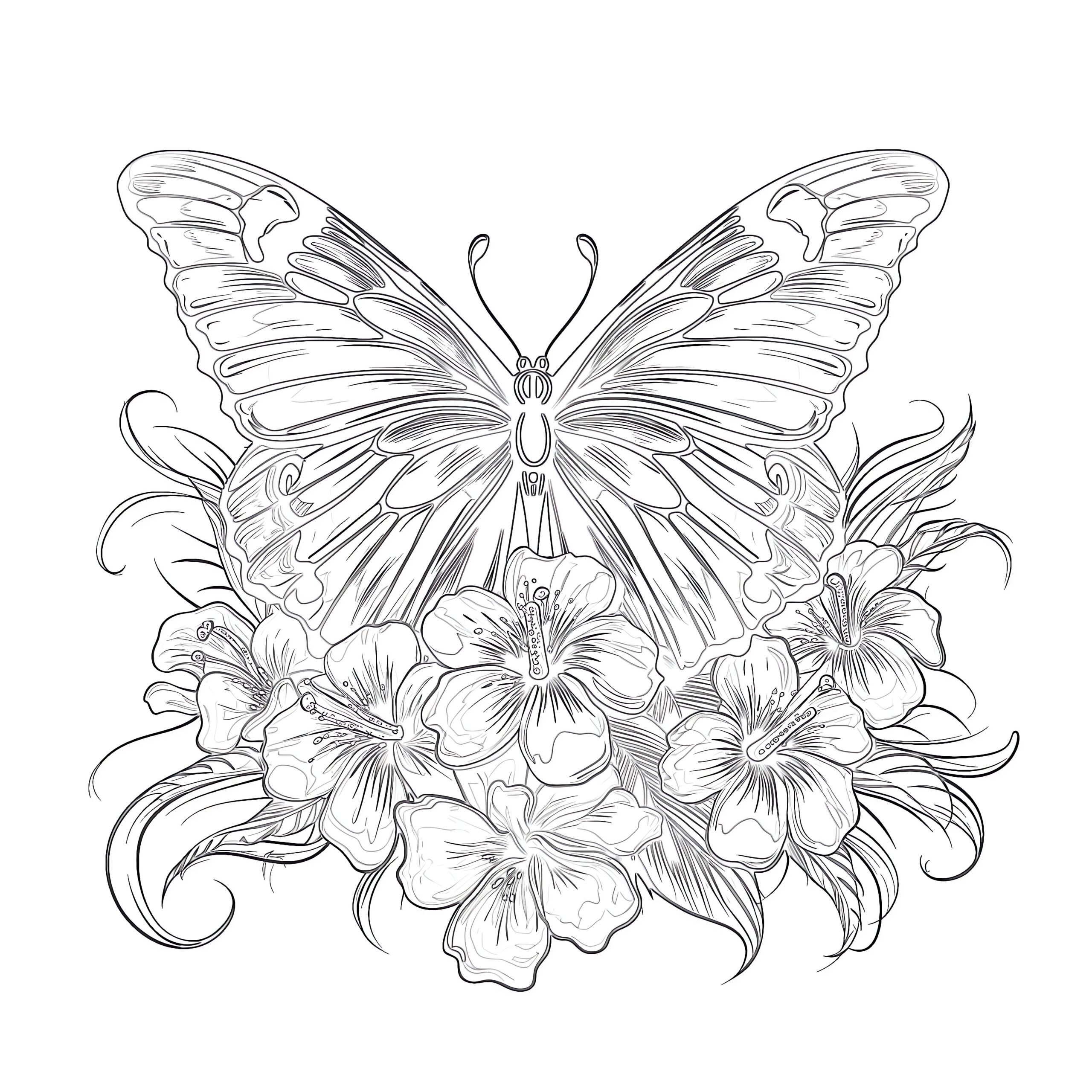Adult Butterfly Coloring Pages Coloring Pages Mimi Panda