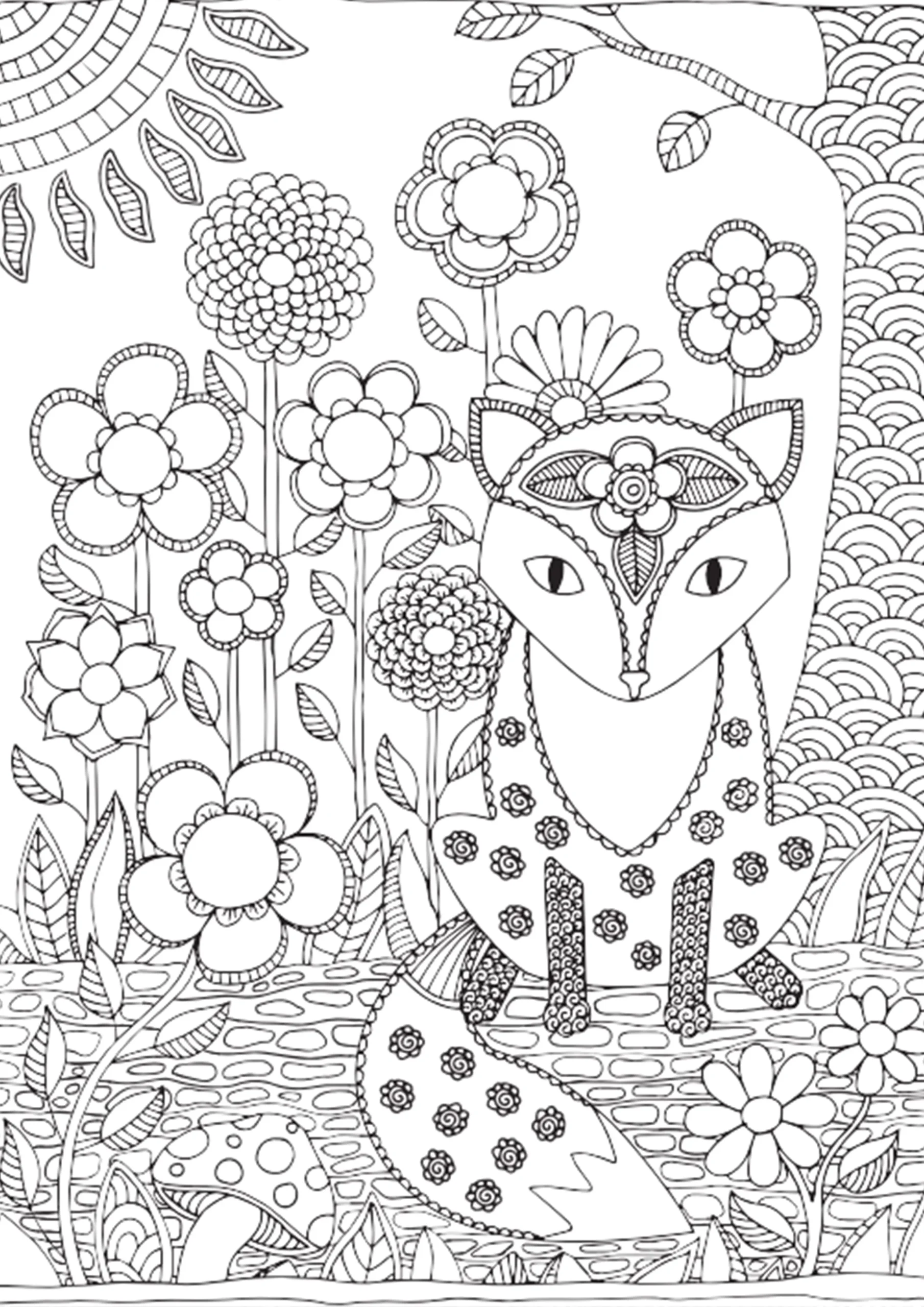Adult Coloring Pages By Sarah Renae Clark