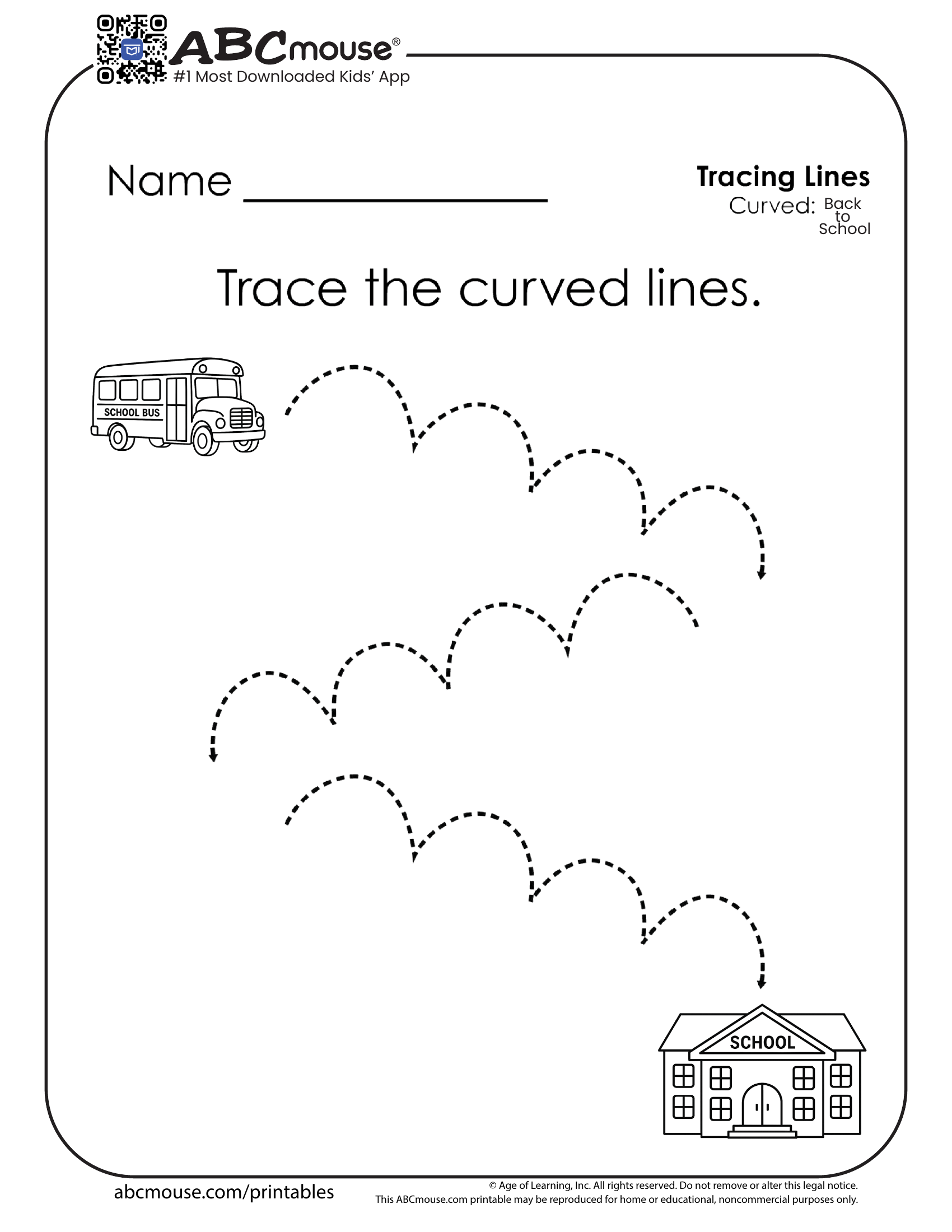Back To School Worksheets For Kids ABCmouse