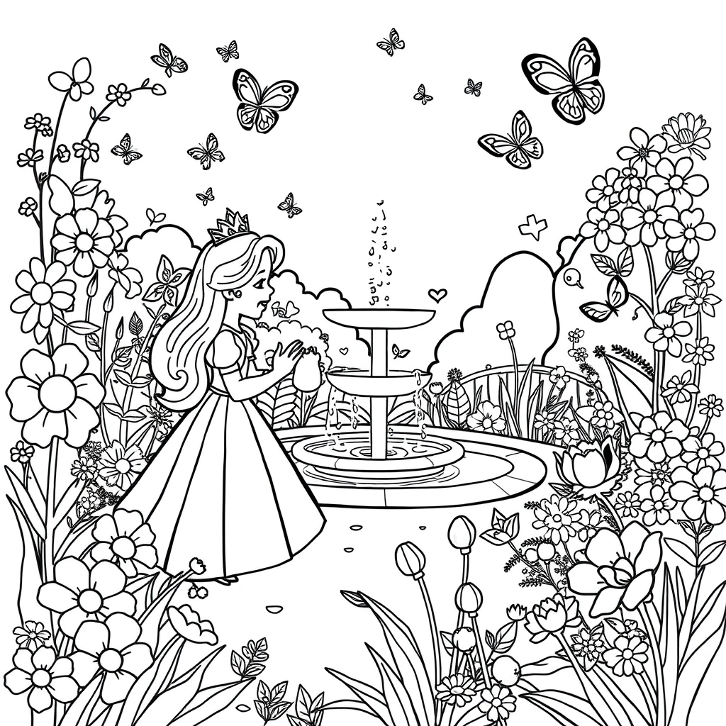 Beautiful Princess Coloring Pages Free Download ColorHippo