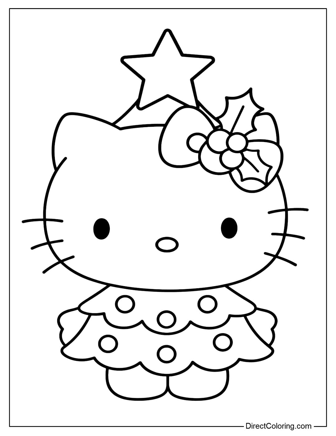 Cartoon Christmas Coloring Pages Free PDF To Download And Print