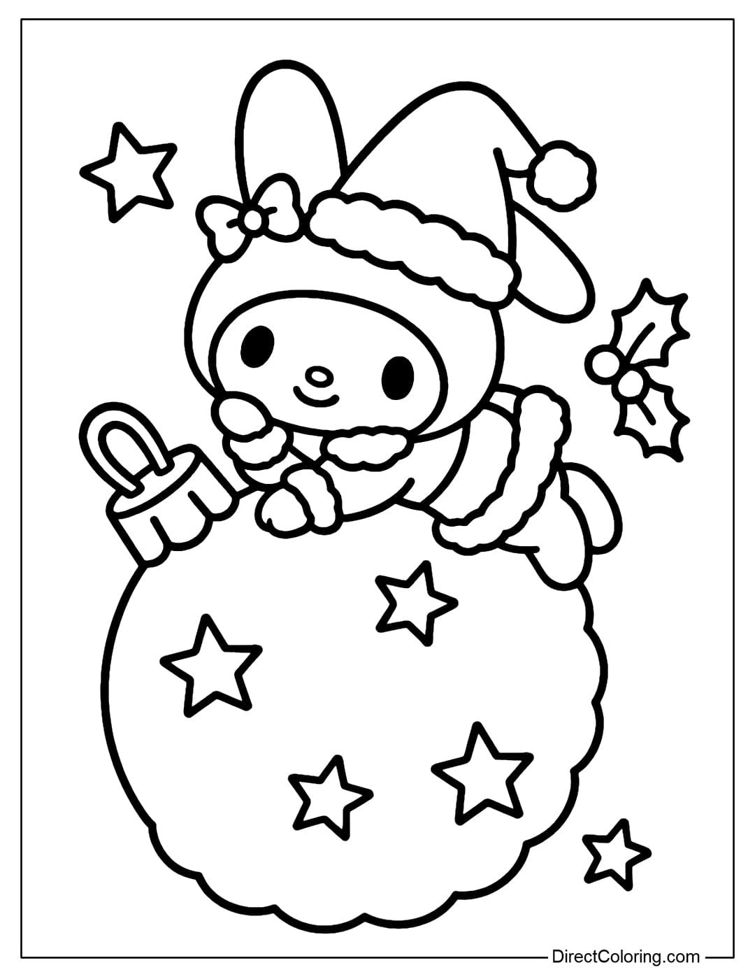 Cartoon Christmas Coloring Pages Free PDF To Download And Print
