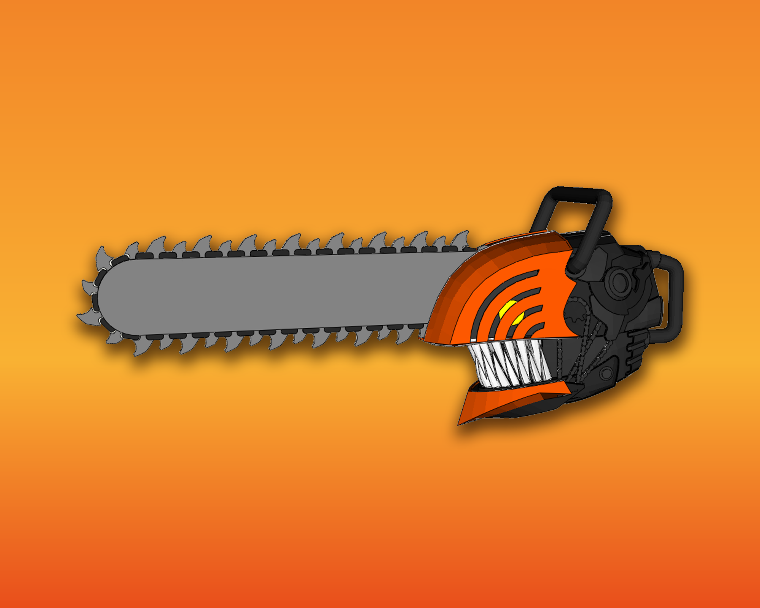  Chainsaw Man Helmet Set Cosplay Head Template Pepakura EVA Foam PDF 3D File For Papercraft Origami Cults