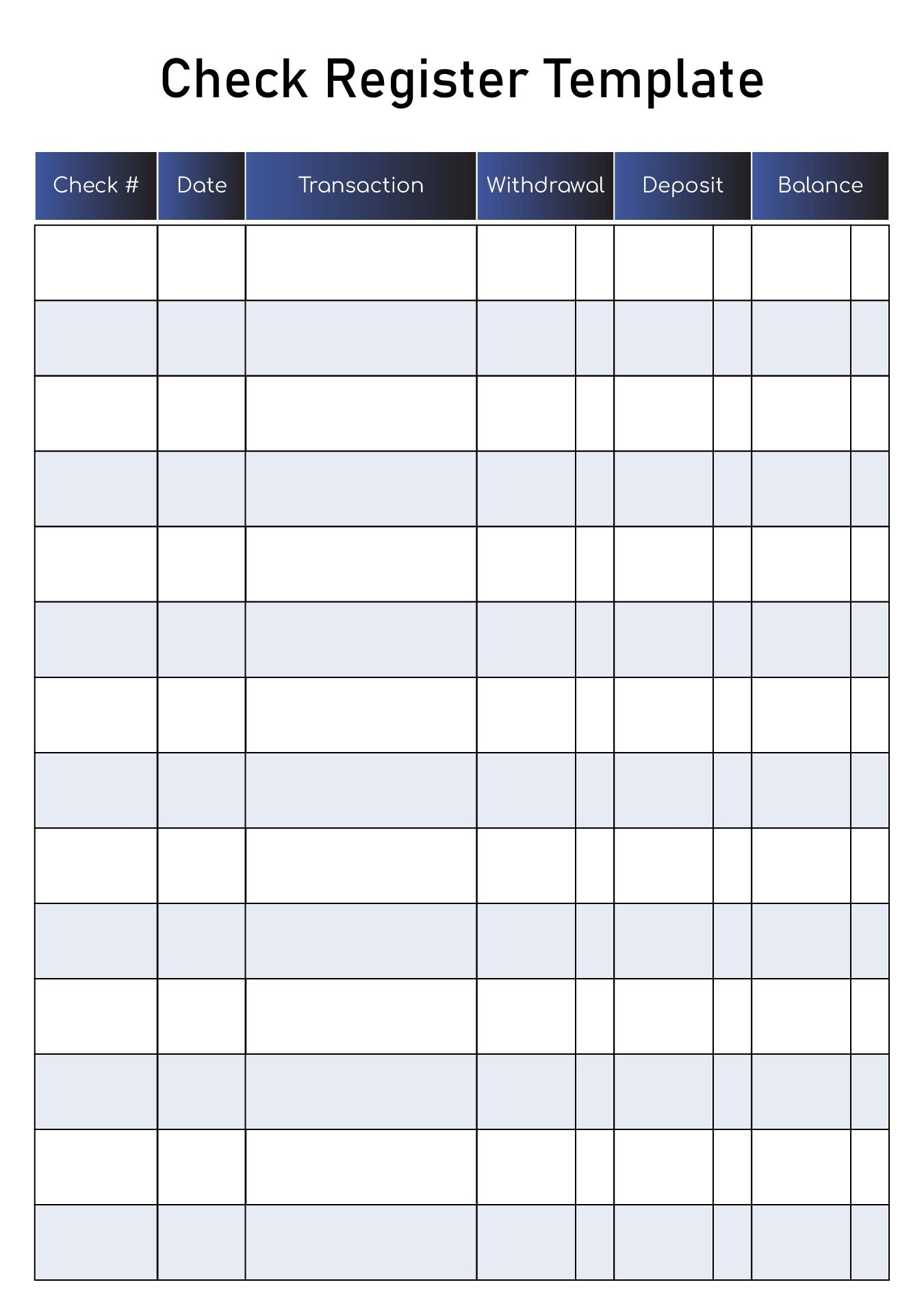 Check Register 20 Free PDF Printables Printablee