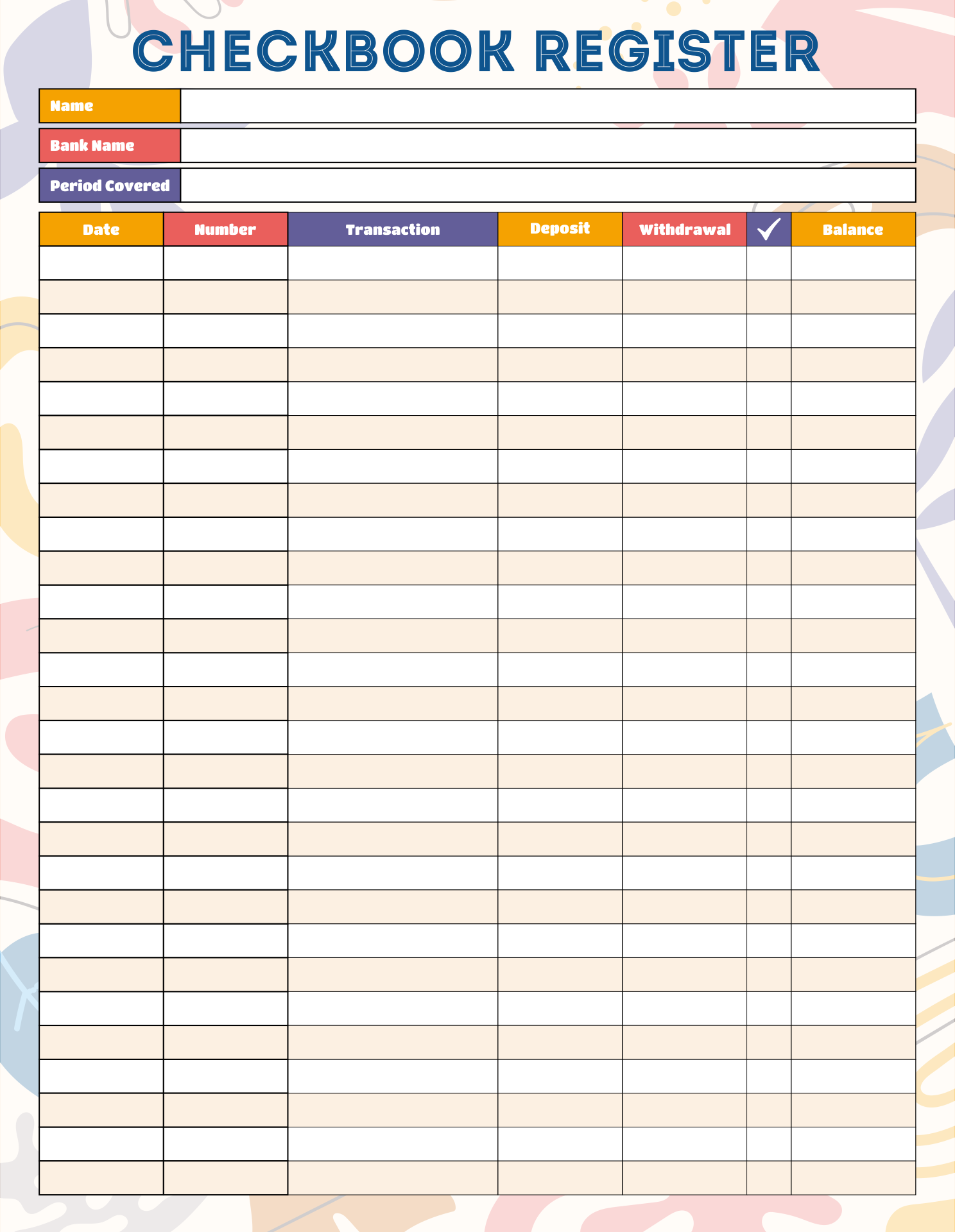 Check Register Pages 7 Free PDF Printables Printablee