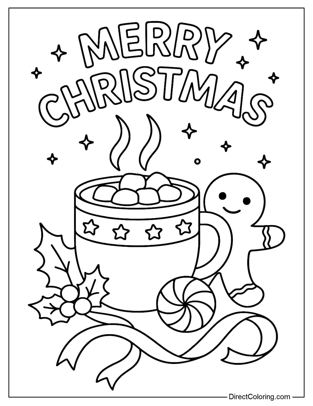 Christmas Coloring Pages Free PDF To Download And Print