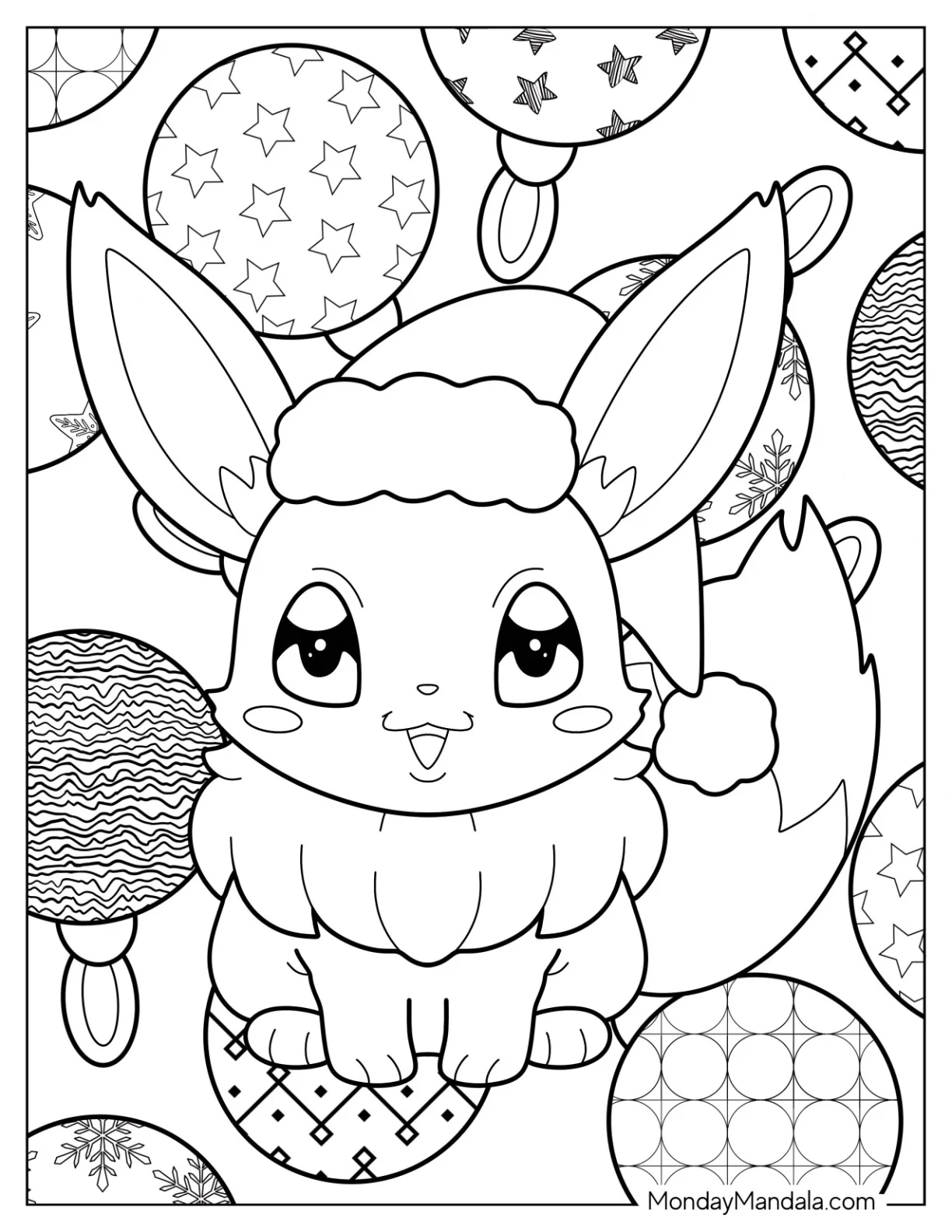 Christmas Pokemon Coloring Pages Free Printables 