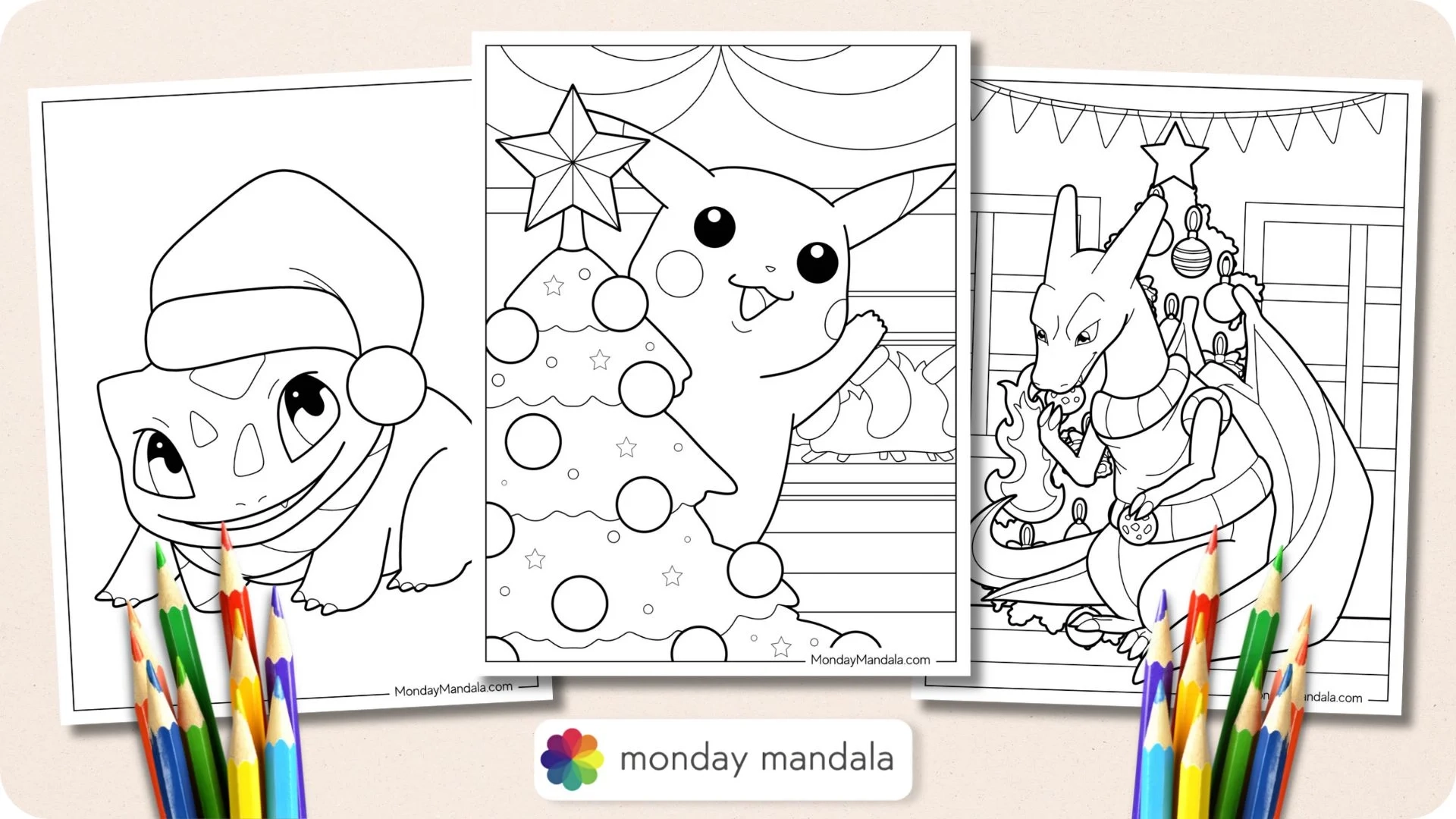 Christmas Pokemon Coloring Pages Free Printables 