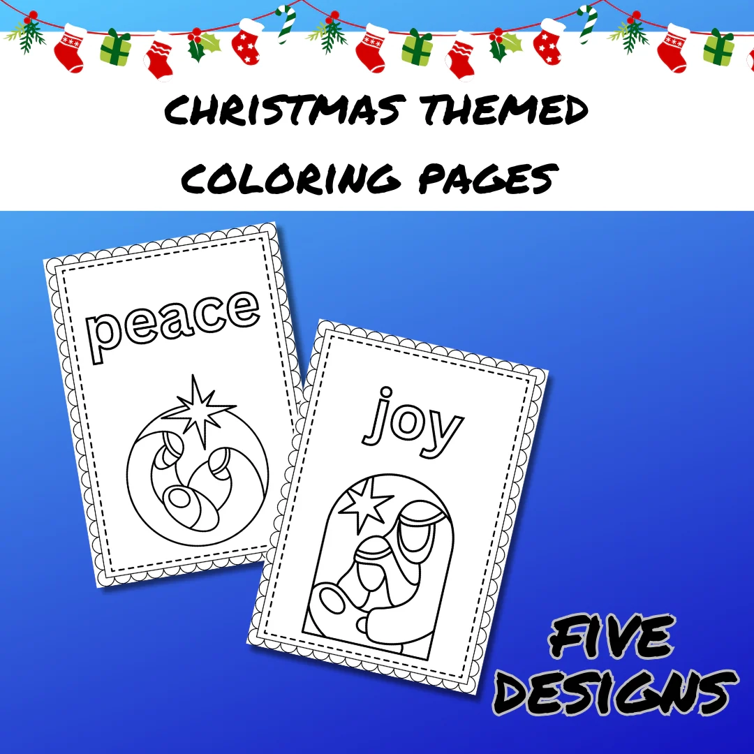 Christmas Themed Coloring Pages Nuggets Of Wisdom