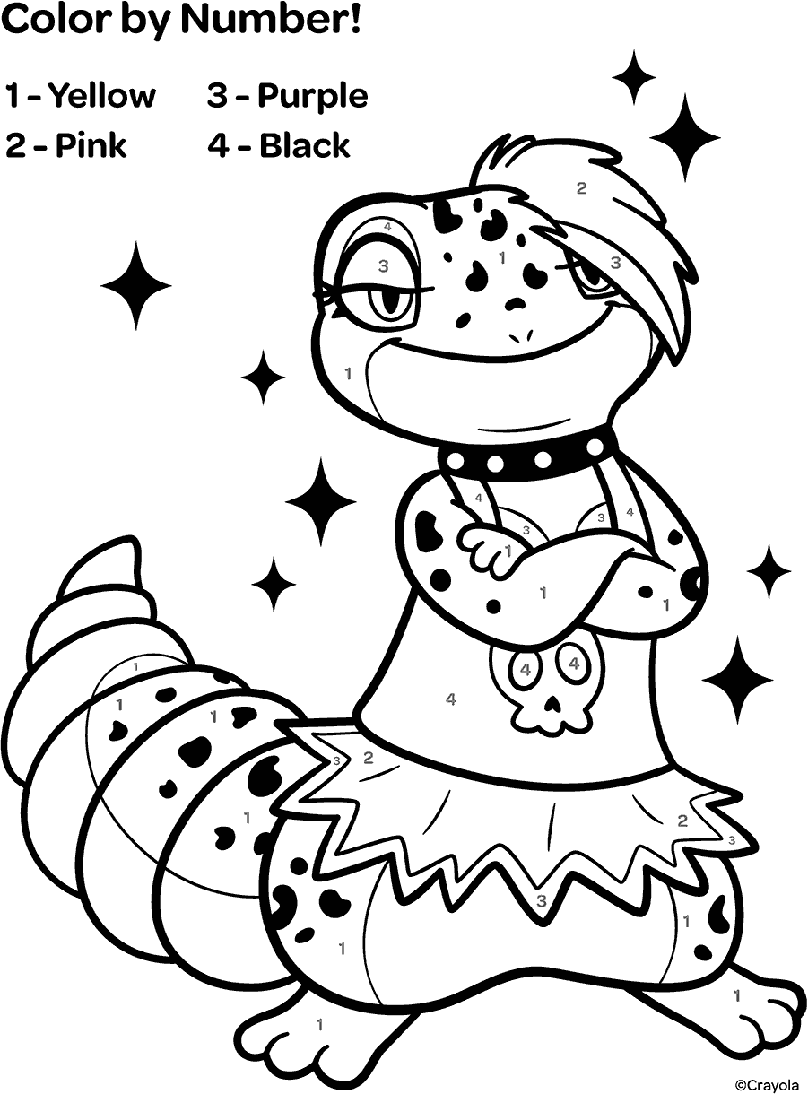 Color By Number Coloring Pages