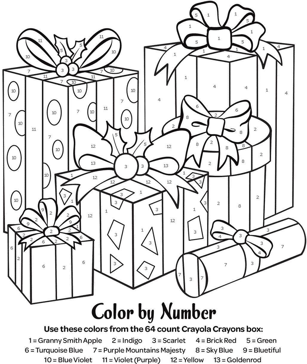 Color By Number Coloring Pages