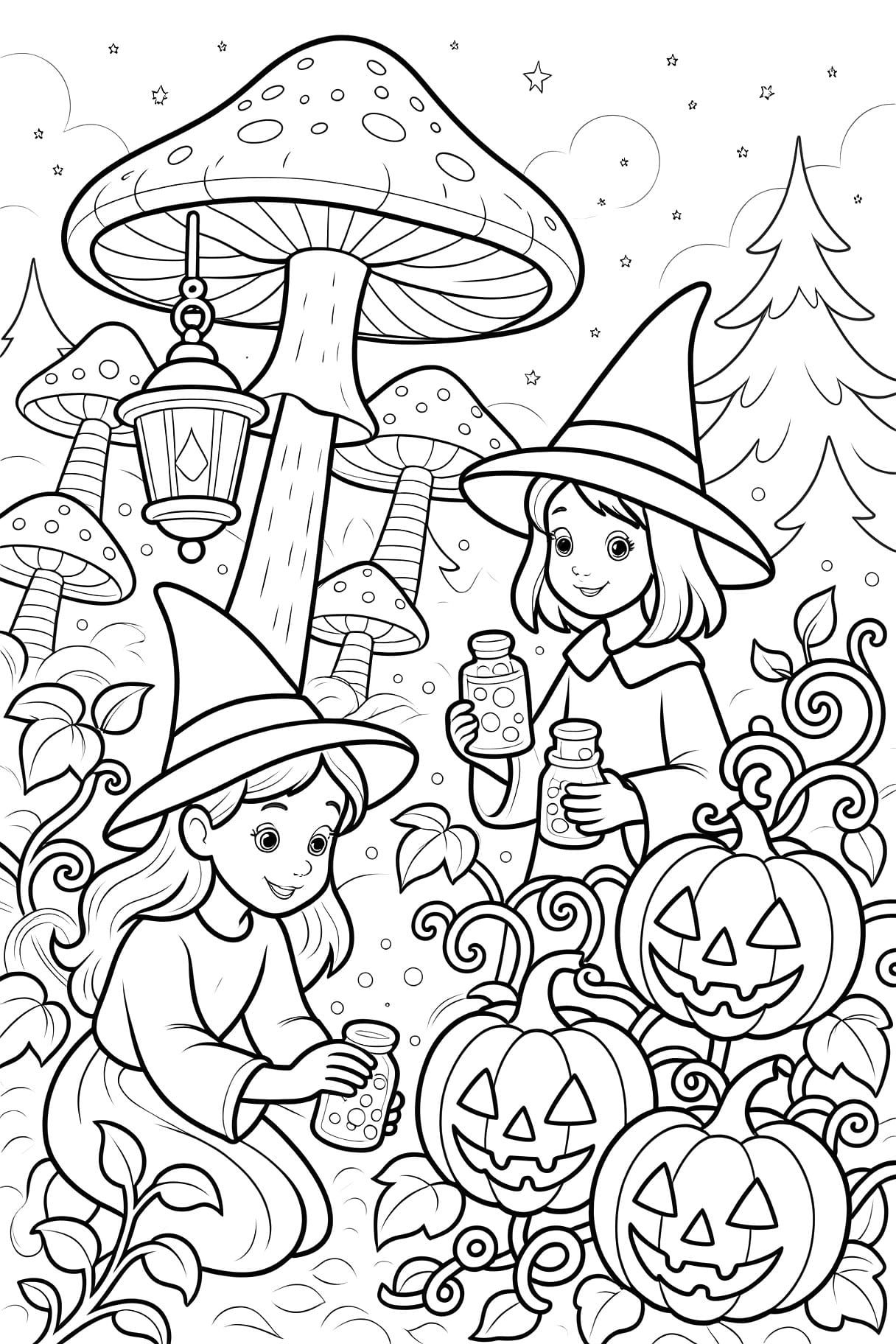 Colouring In Pages Halloween Coloring Pages Mimi Panda