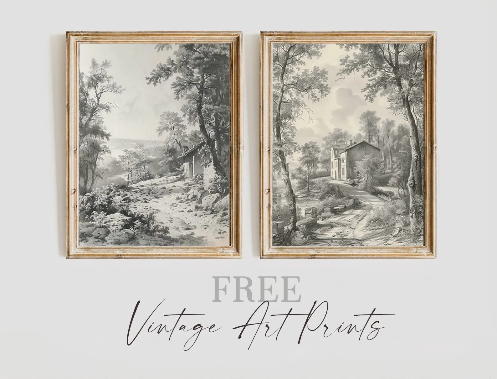 Completely FREE Stunning Vintage Art Printables