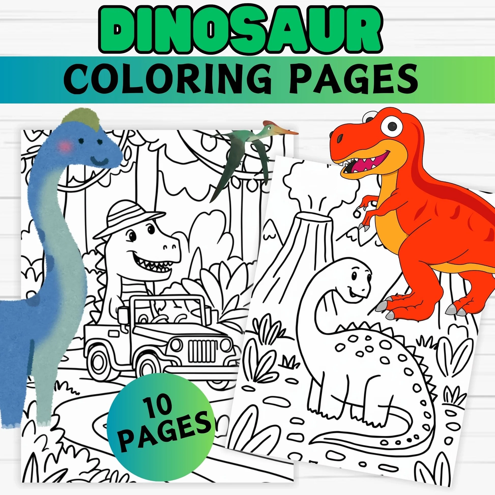 Cute Dinosaur Coloring Pages For Toddlers Preschoolers Simple Prin Girly Girl Tutus