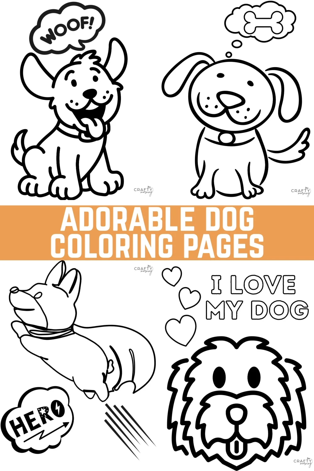 Cute Dog Coloring Pages To Print Crafty Morning