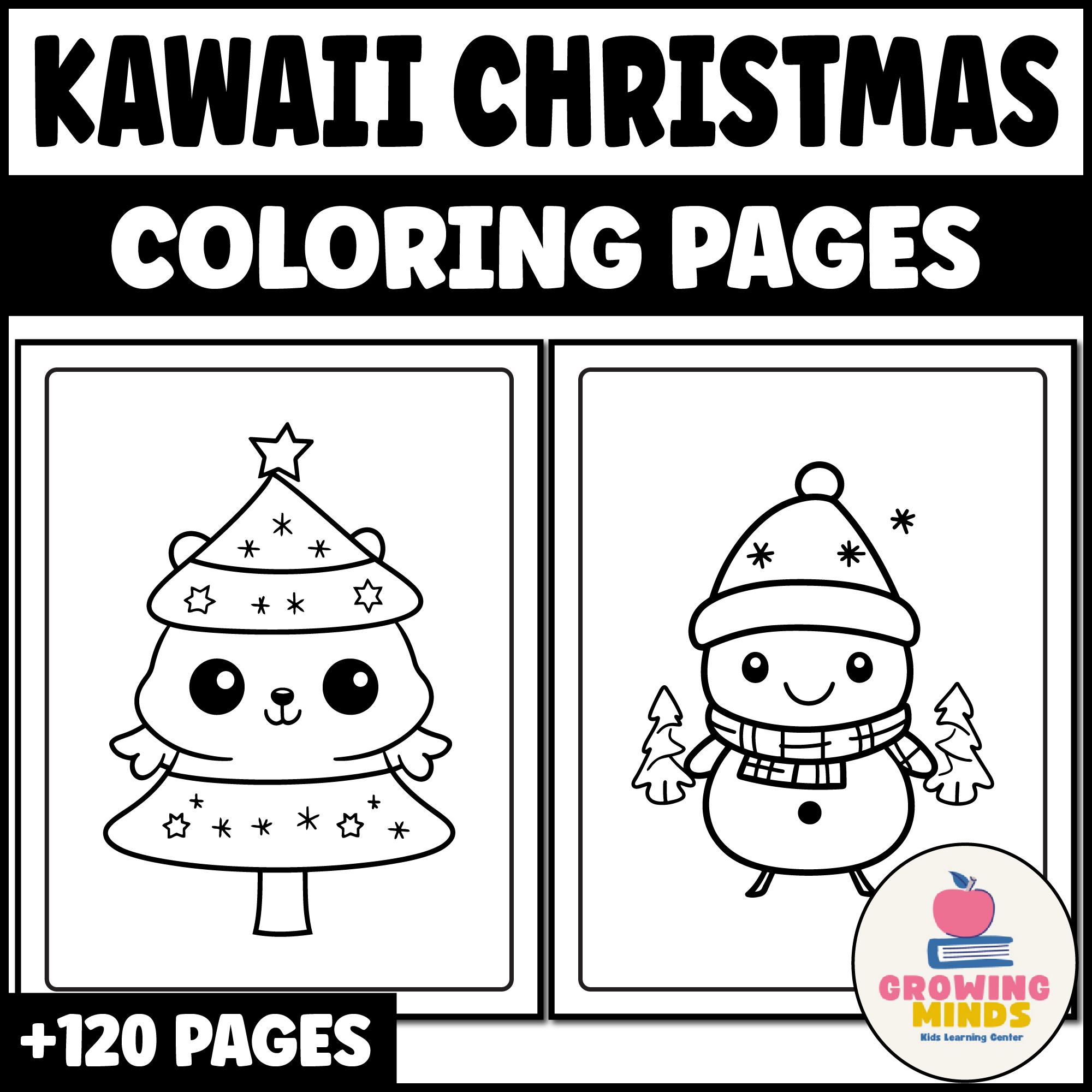 Cute Kawaii Christmas Coloring Pages Christmas Activity Coloring Sheet Made By Teachers