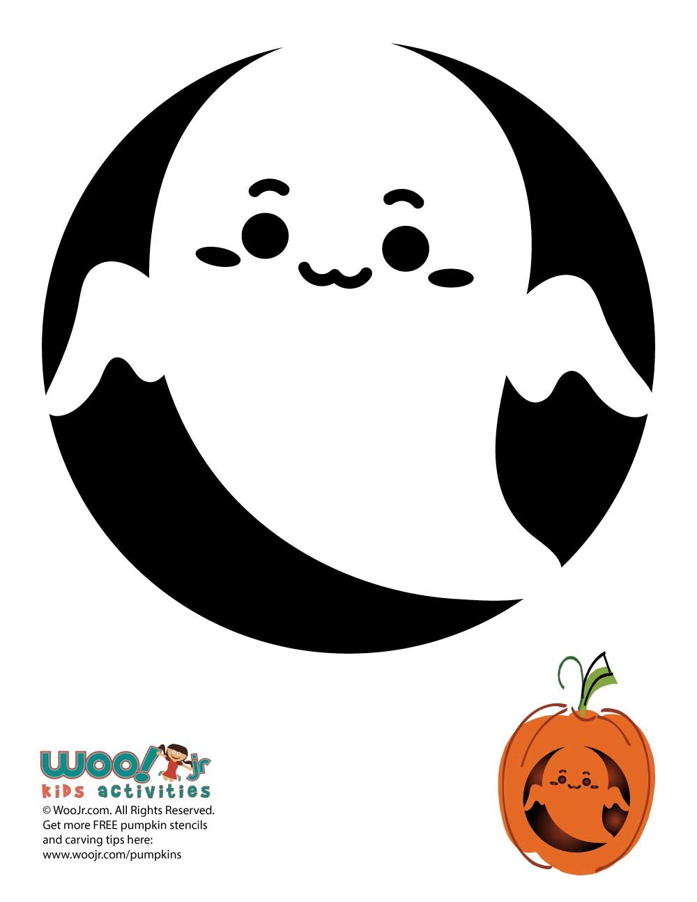 Cute Kawaii Pumpkin Stencils Woo Jr Kids Activities Children s Publishing Cute Kawaii Pumpkin Stencils Woo Jr Kids Activities Children s Publishing